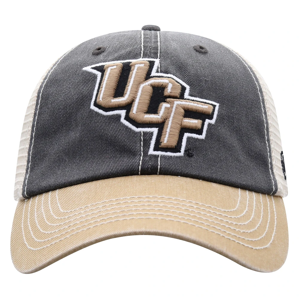 Men's Top of the World Black/Gold UCF Knights Off Road Adjustable Trucker Hat