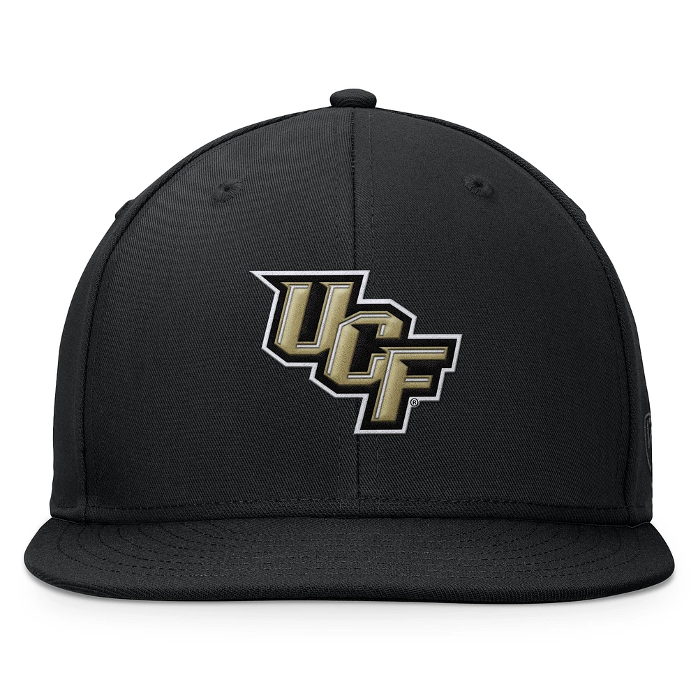 Men's Top of the World Black UCF Knights Fundamental Snapback Hat