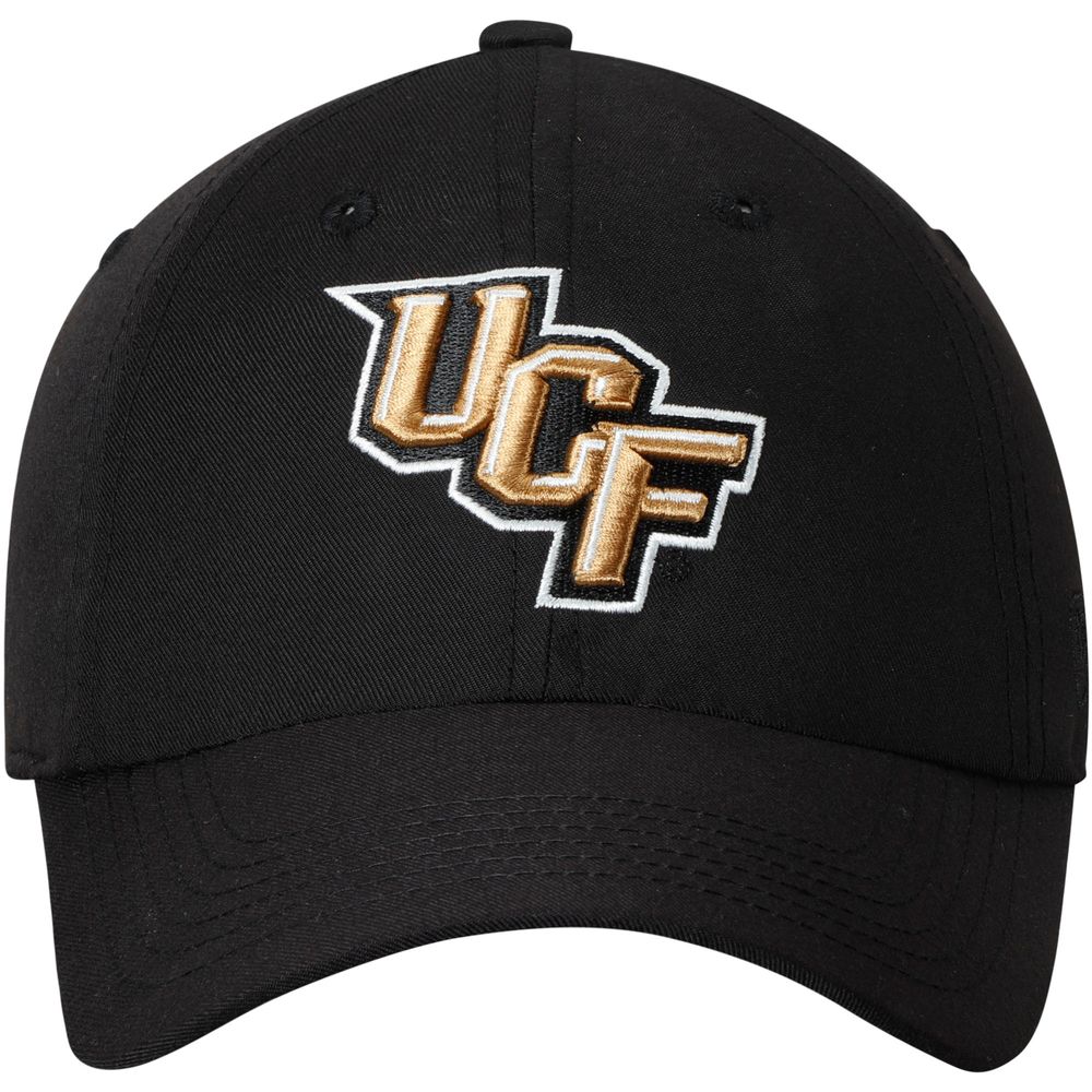 Men's Top of the World Black UCF Knights Primary Logo Staple Adjustable Hat