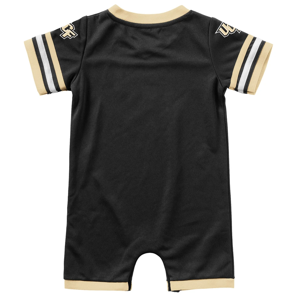 Newborn & Infant Colosseum Black UCF Knights Bumpo Football Romper