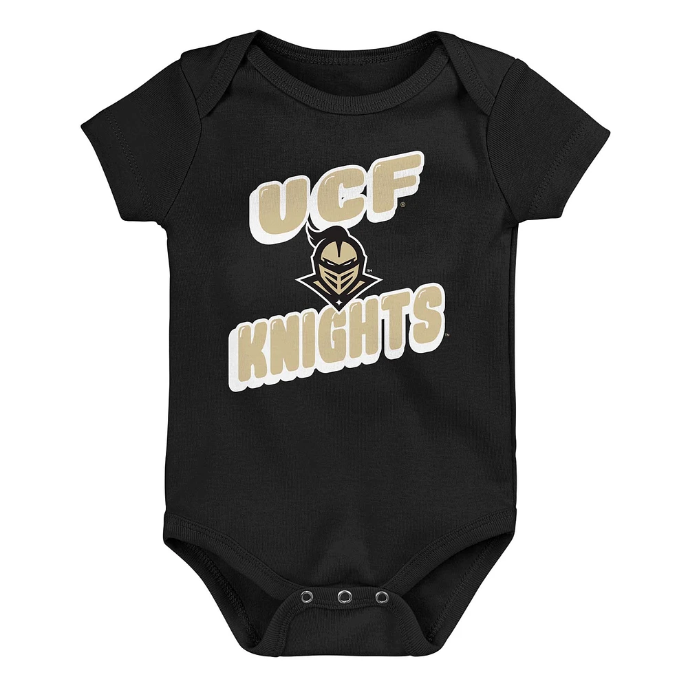 Newborn Blue UCF Knights Sunday Comics 3-Pack Bodysuit Set