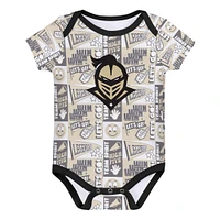 Newborn Blue UCF Knights Sunday Comics 3-Pack Bodysuit Set