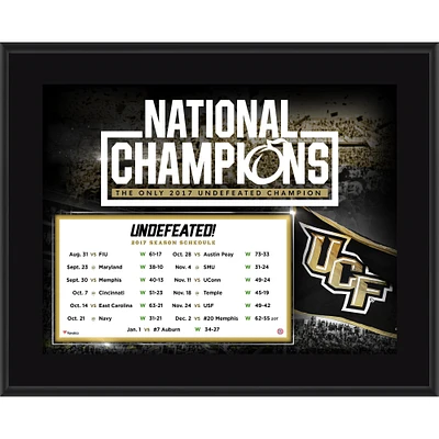 UCF Knights 10.5" x 13" 2017 Undefeated National Champion Season Sublimated Plaque