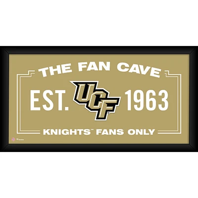 UCF Knights Framed 10" x 20" Fan Cave Collage