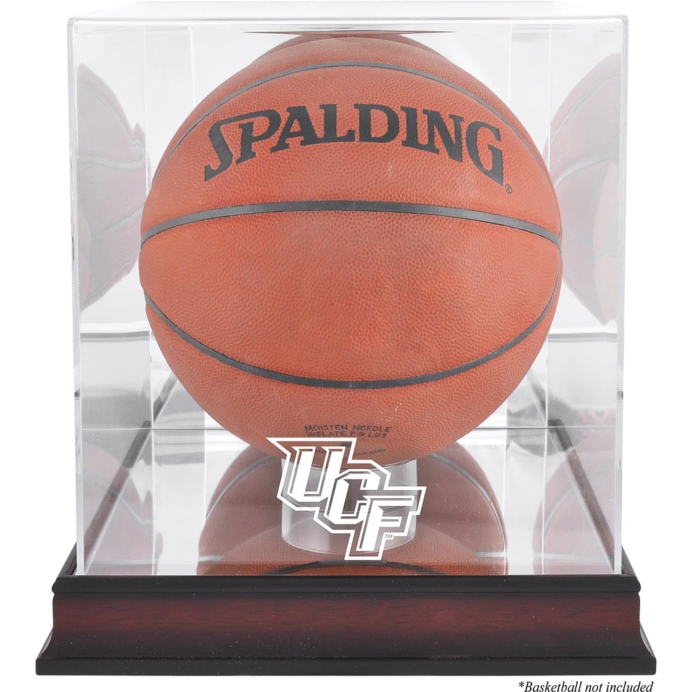 Vitrine de basket-ball en acajou avec finition antique et miroir pour les chevaliers de l'UCF