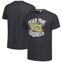 T-shirt unisexe Charlie Hustle Heather Black UCF Knights Fear the Fronds Tri-Blend