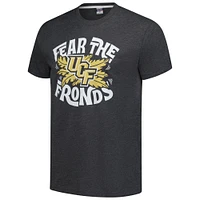 T-shirt unisexe Charlie Hustle Heather Black UCF Knights Fear the Fronds Tri-Blend