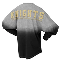 T-shirt unisexe Spirit Jersey noir/gris UCF Knights Ombre à manches longues