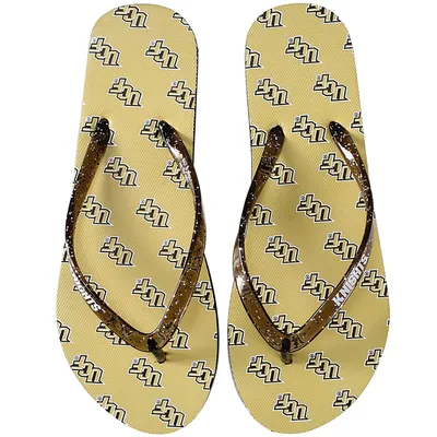 Michigan Wolverines Womens Sequin Flip Flop FOCO