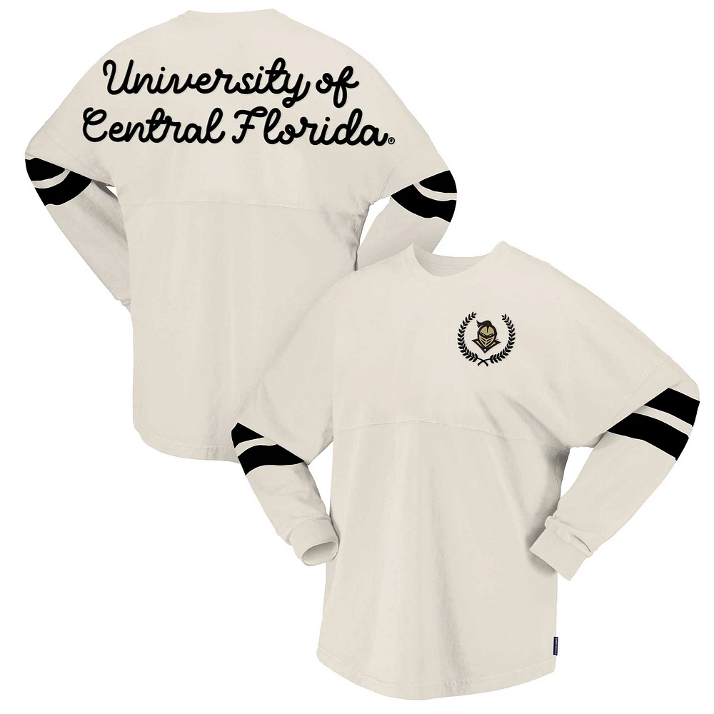 Women's Spirit Jersey Cream UCF Knights Oversized T-Shirt