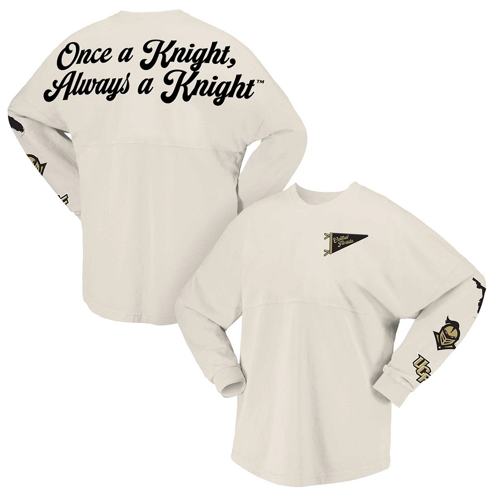 T-shirt à manches longues pour femmes Spirit Jersey Natural UCF Knights Local