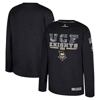 Youth Colosseum Heather Black UCF Knights OHT Military Appreciation Oorah Long Sleeve T-Shirt