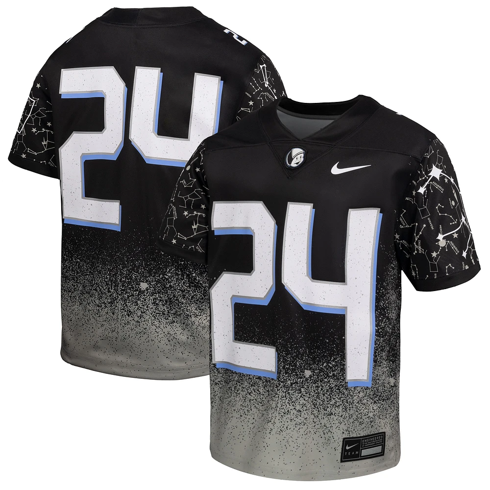 Maillot de jeu alternatif Nike #24 noir UCF Knights 2024 Space Game pour jeunes