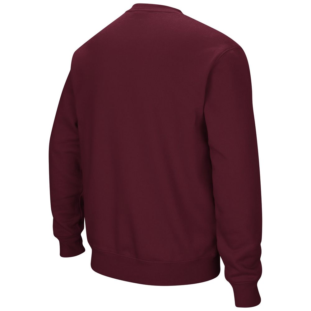 Men's Colosseum Maroon UChicago Maroons Arch Over Logo Pullover Sweatshirt