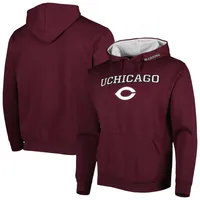 Men's Colosseum Maroon UChicago Maroons Isle Pullover Hoodie