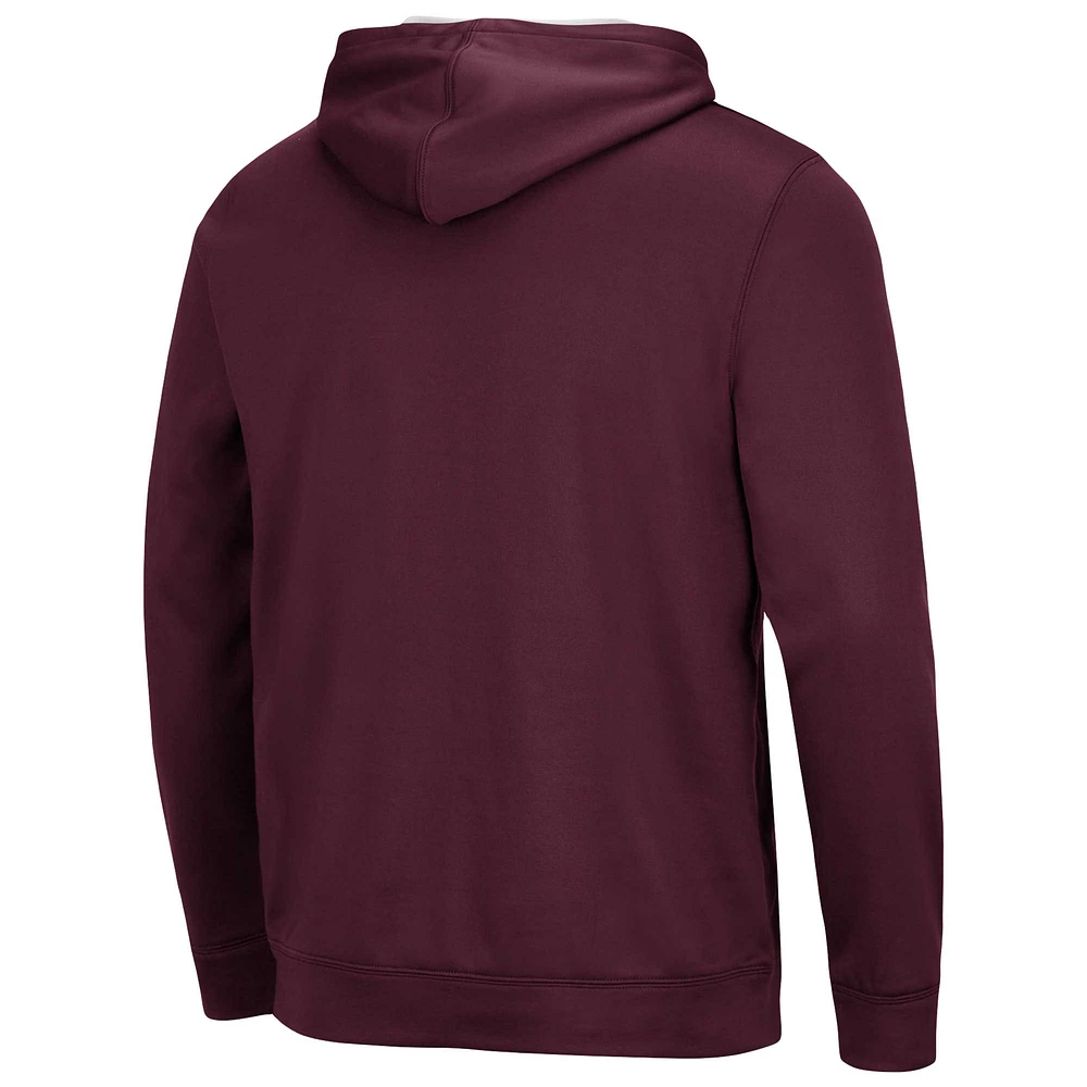 Men's Colosseum Maroon UChicago Maroons Resistance Pullover Hoodie