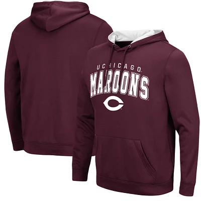 Pull à capuche Colosseum Maroon UChicago Maroons Resistance pour hommes