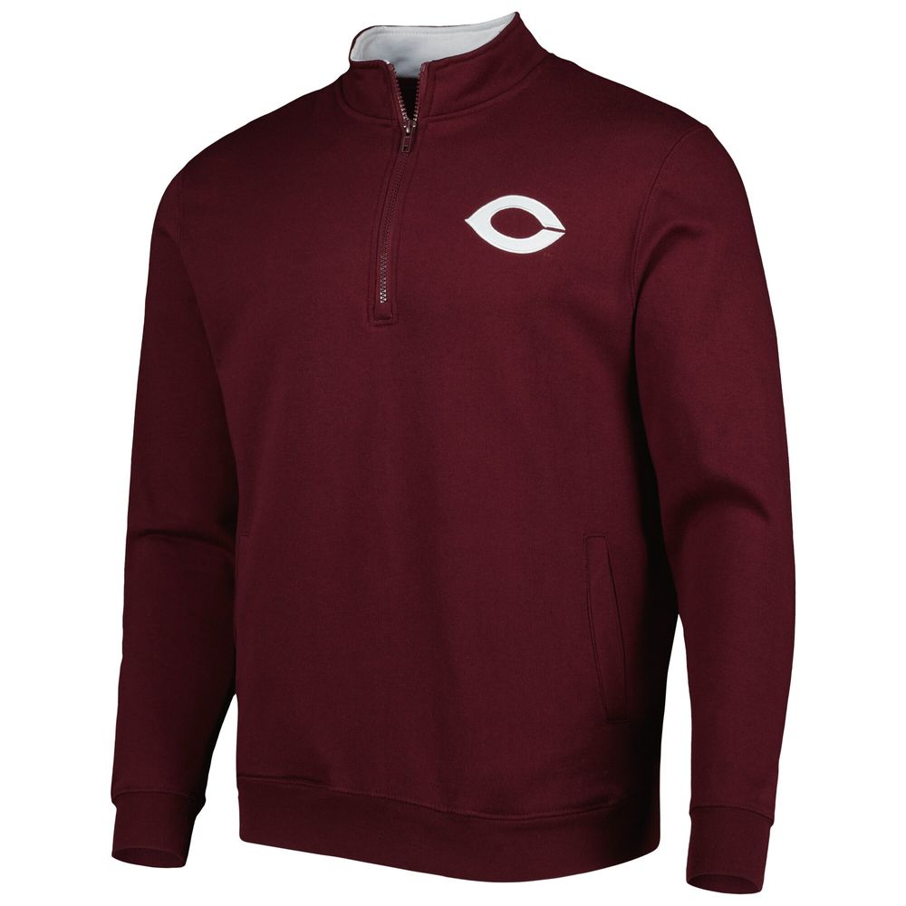 Men's Colosseum Maroon UChicago Maroons Tortugas Quarter-Zip Sweatshirt