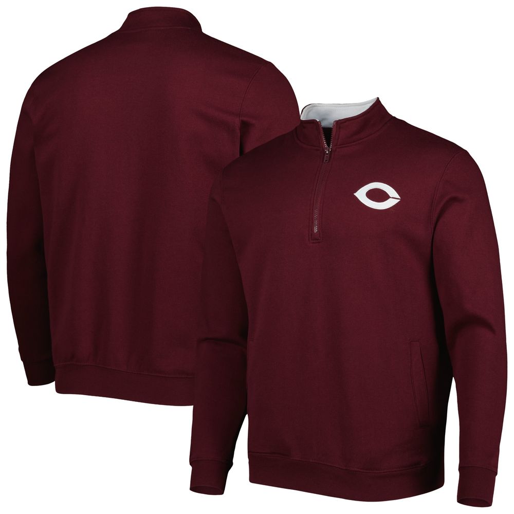 Men's Colosseum Maroon UChicago Maroons Tortugas Quarter-Zip Sweatshirt