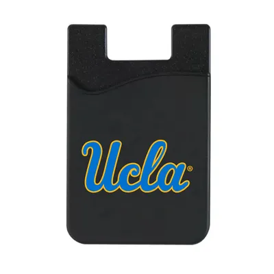 UCLA Bruins Top Loading Faux Leather Phone Wallet Sleeve - Black