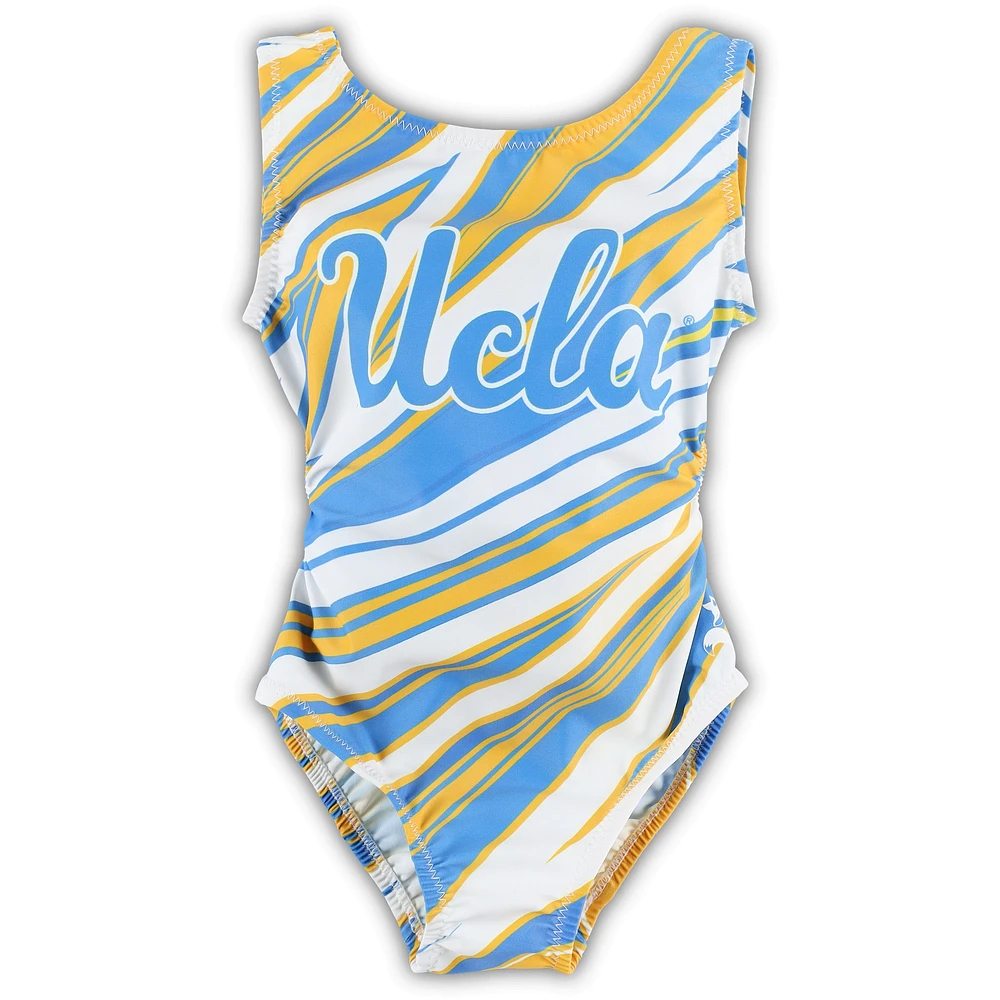 Girls Youth White UCLA Bruins Burst Leotard