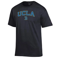 T-shirt noir Champion pour homme avec logo arqué des Bruins de l'UCLA