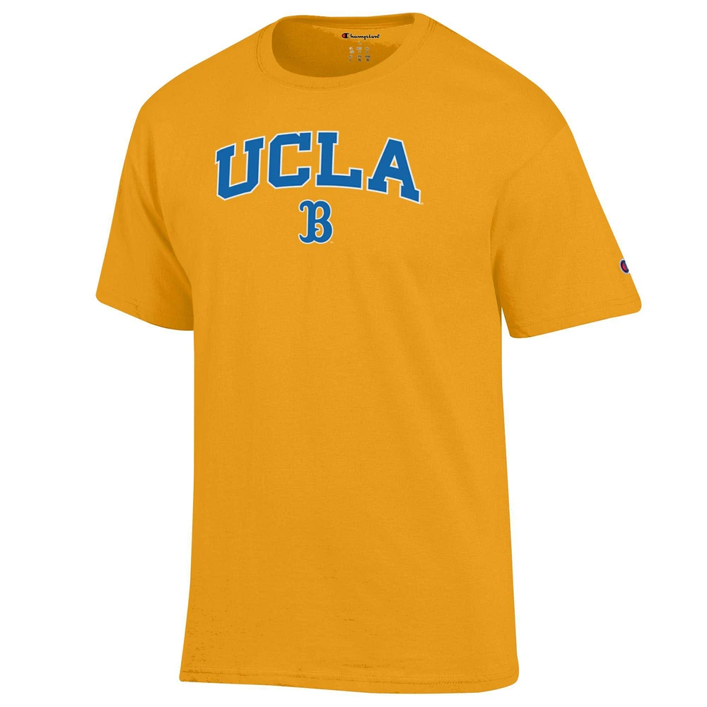 Men's Champion  Gold UCLA Bruins Arched Logo T-Shirt