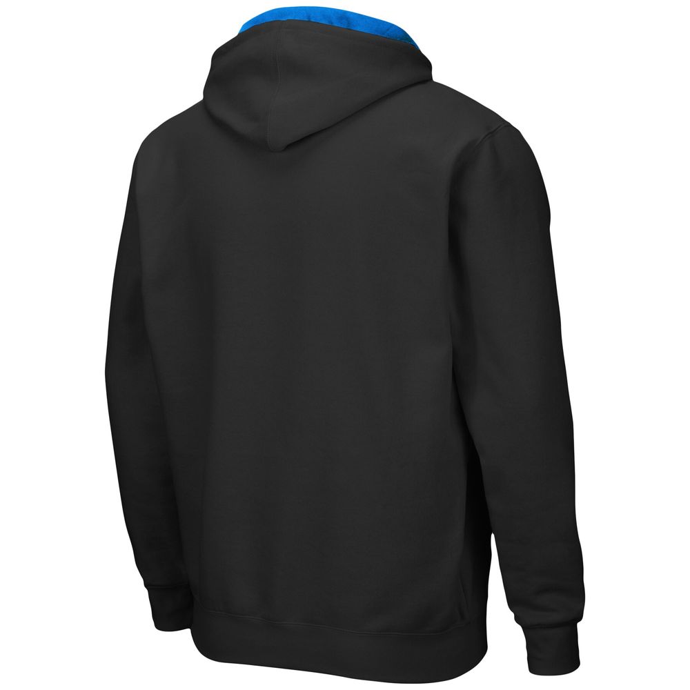 Men's Colosseum Black UCLA Bruins Arch & Logo 3.0 Full-Zip Hoodie