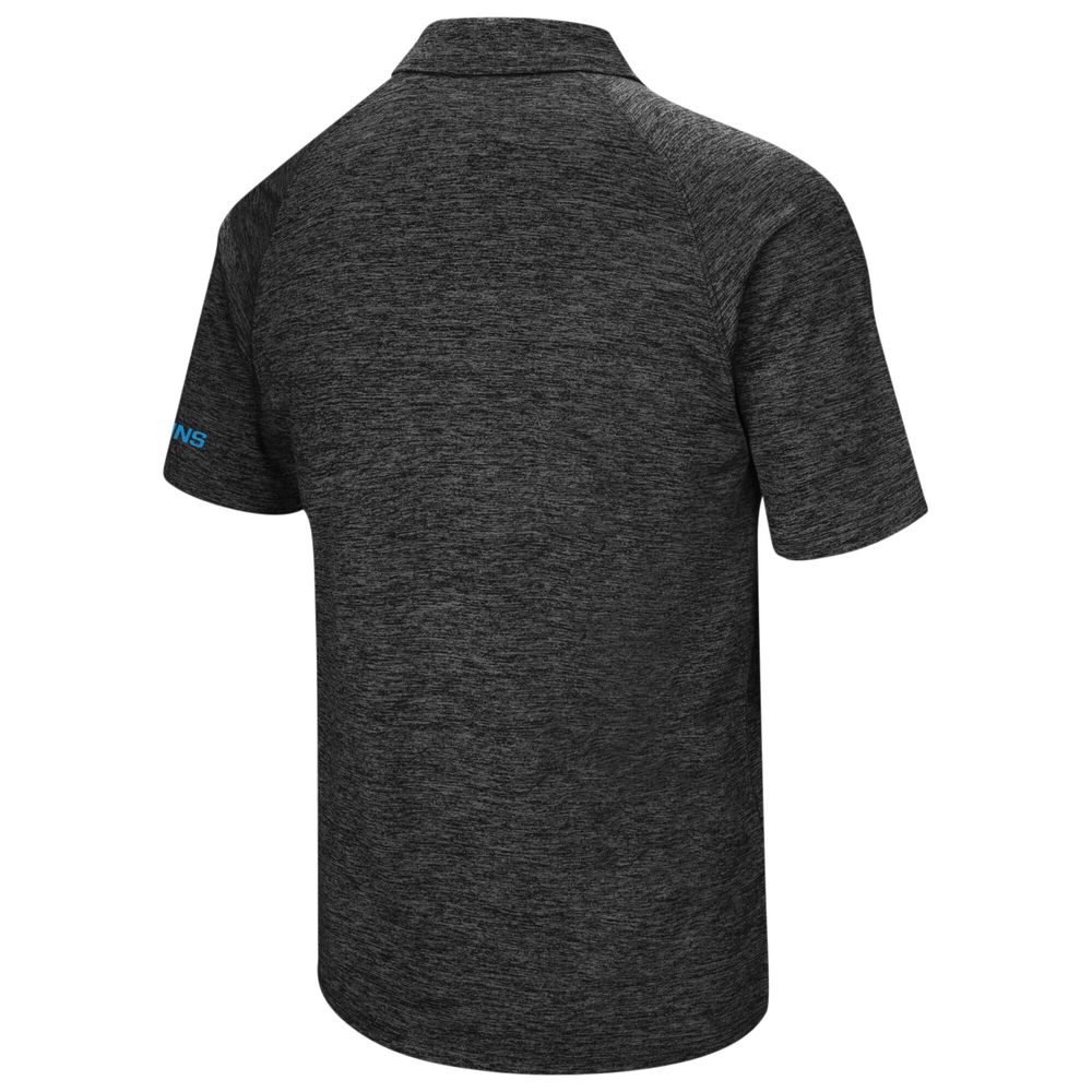 Men's Colosseum Black UCLA Bruins Big & Tall Down Swing Polo