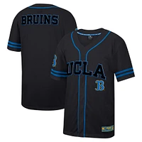 Maillot de baseball boutonné en maille Free Spirited des Bruins l'UCLA Colosseum noir pour hommes