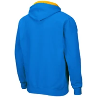 Men's Colosseum Blue UCLA Bruins Arch & Logo 3.0 Full-Zip Hoodie