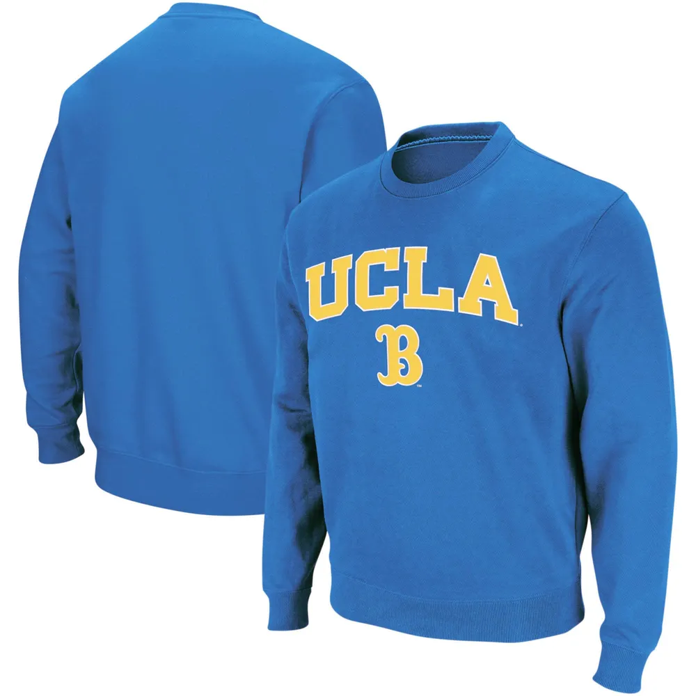 Men's Colosseum Blue UCLA Bruins Arch & Logo Crew Neck Sweatshirt