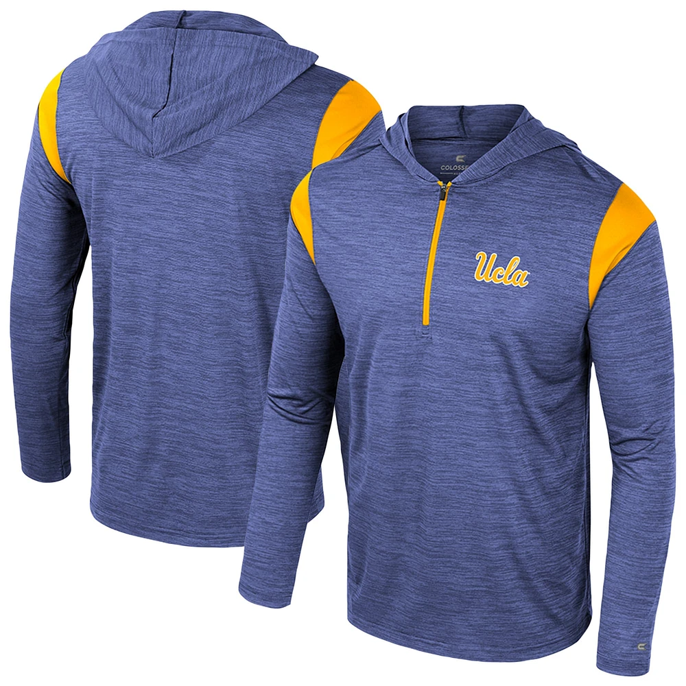 Coupe-vent à demi-zip Dozer des Bruins de l'UCLA pour hommes, bleu Colosseum