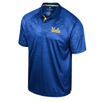 Men's Colosseum Blue UCLA Bruins Honeycomb Raglan Polo