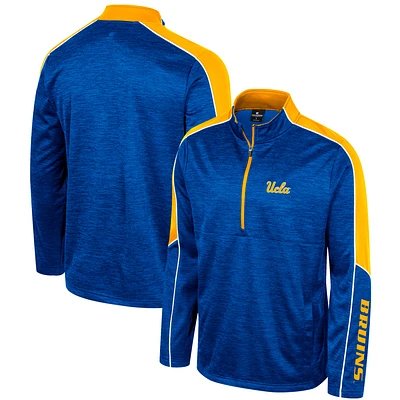 Veste Colosseum Blue UCLA Bruins Marled Half-Zip pour homme