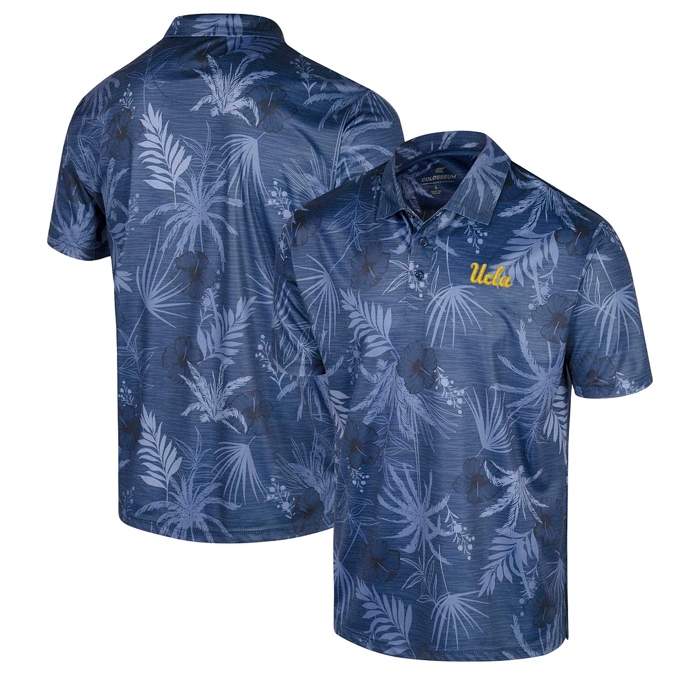 Men's Colosseum Blue UCLA Bruins Palms Polo