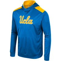 T-shirt à capuche manches longues pour hommes Colosseum Blue UCLA Bruins Warm Up