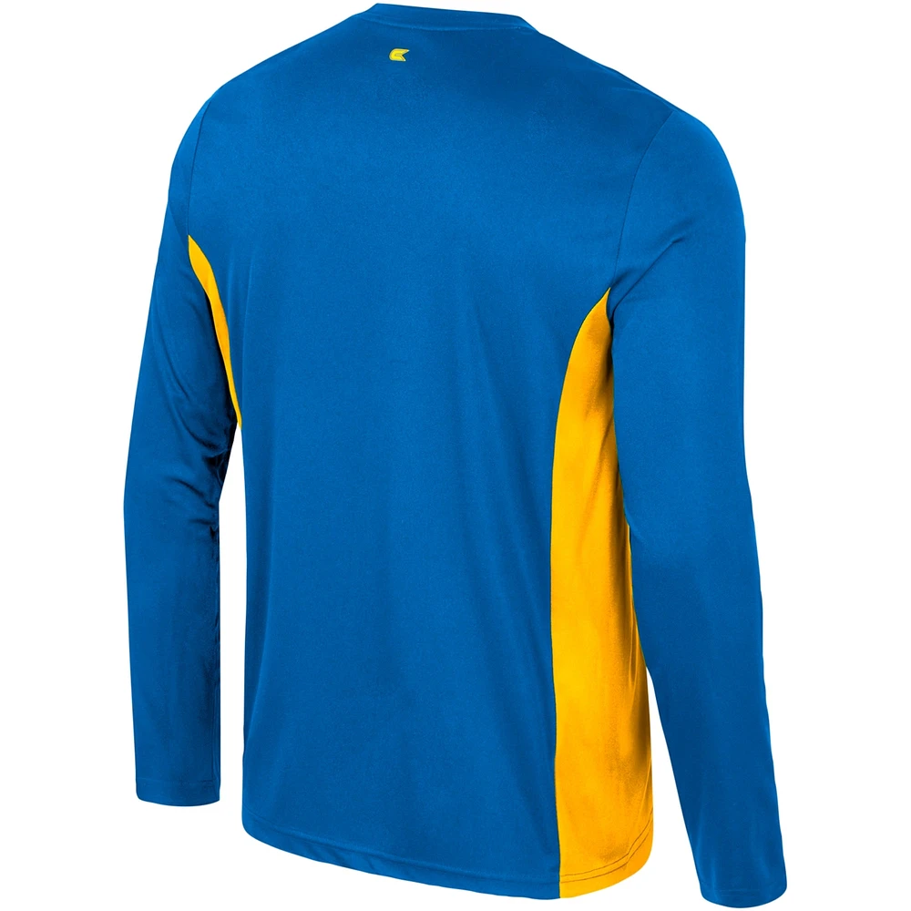 Men's Colosseum Blue UCLA Bruins Warm Up Long Sleeve T-Shirt