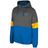 Men's Colosseum Charcoal UCLA Bruins Miles Full-Zip Hoodie Jacket