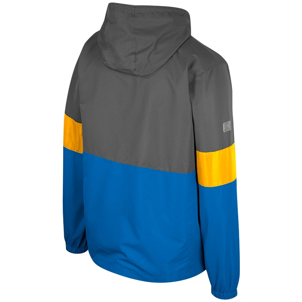 Veste à capuche entièrement zippée Colosseum Charcoal UCLA Bruins Miles pour hommes