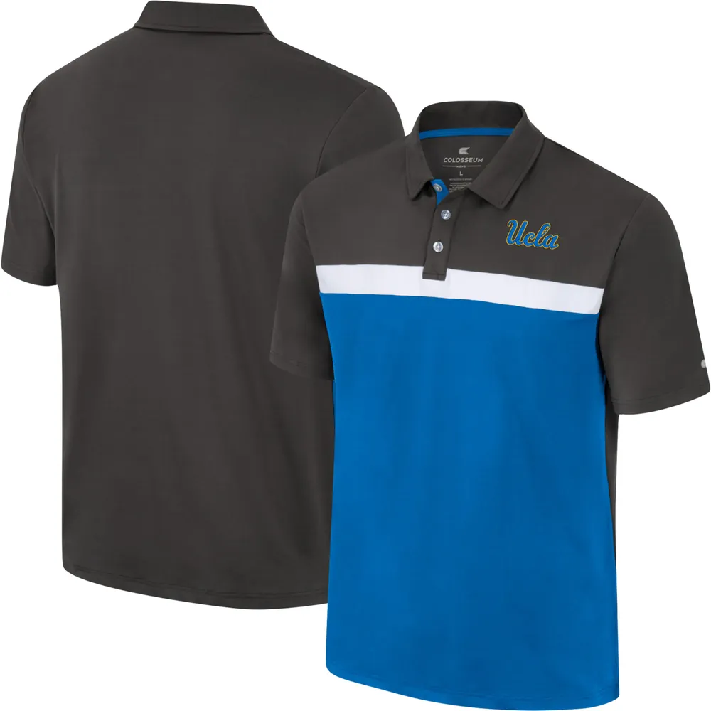 Men's Colosseum Charcoal UCLA Bruins Two Yutes Polo