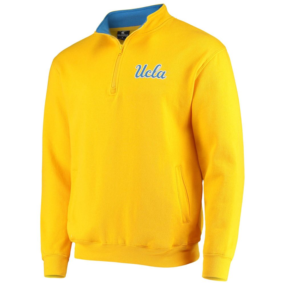 Men's Colosseum Gold UCLA Bruins Tortugas Logo Quarter-Zip Jacket