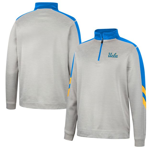 Veste Colosseum Grey/Bleu UCLA Bruins Bushwood Fleece Quarter-Zip pour homme