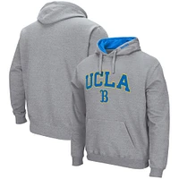 Men's Colosseum Heather Gray UCLA Bruins Arch & Logo 3.0 Pullover Hoodie