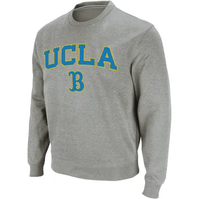 Colosseum Heather Grey UCLA Bruins Arch & Logo Crew Neck Sweat-shirt pour homme