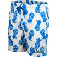 Men's Colosseum White/Blue UCLA Bruins Pineapple Swim Shorts