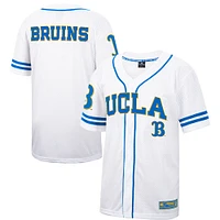 Maillot de baseball boutonné en maille Free Spirited des Bruins l'UCLA Colosseum blanc pour hommes