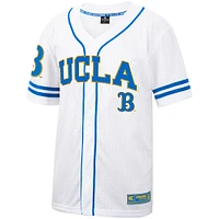 Maillot de baseball boutonné en maille Free Spirited des Bruins l'UCLA Colosseum blanc pour hommes