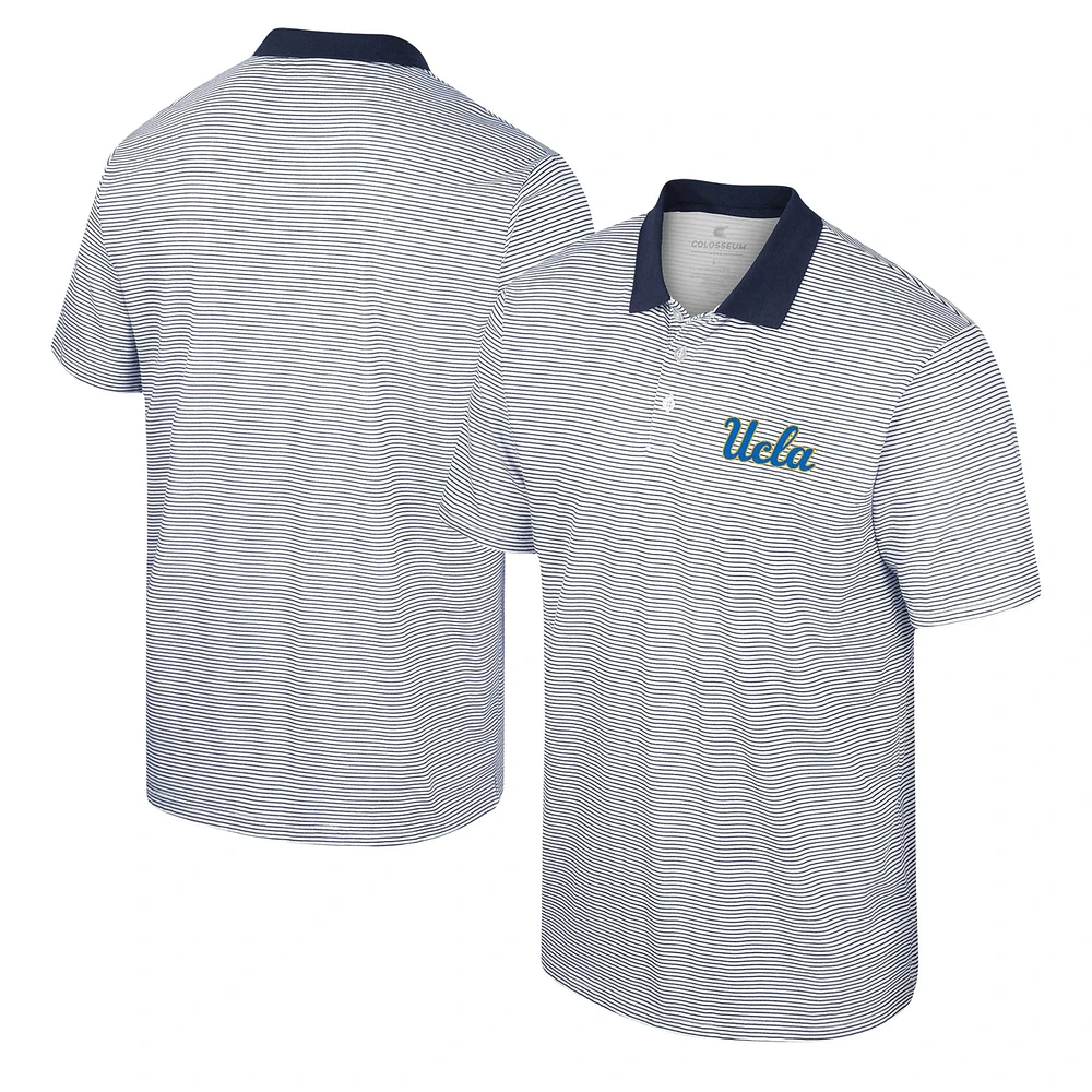 Polo blanc Colosseum UCLA Bruins à rayures et imprimé pour homme