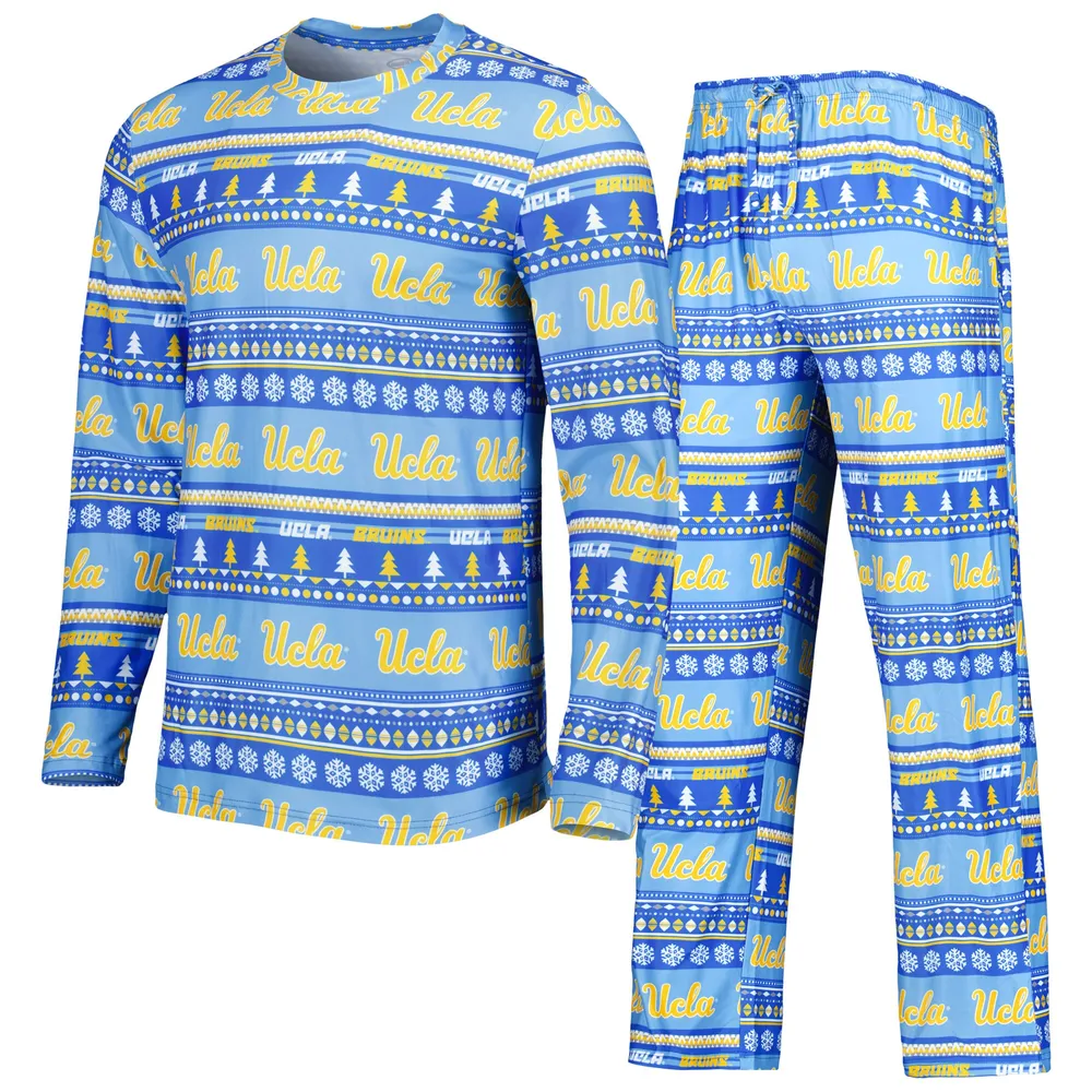 Concepts Sport Blue UCLA Bruins Swivel T-shirt à manches longues et pantalon Ensemble de nuit